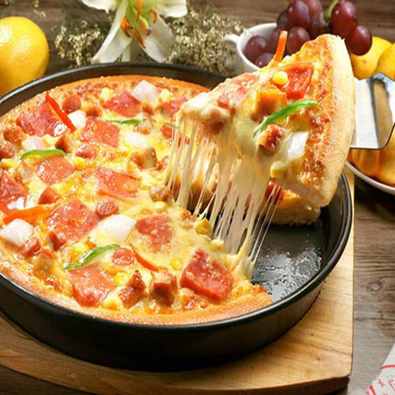 美焕食品7寸披萨培根150g 家庭组合装西式烘焙冷冻半成品披萨