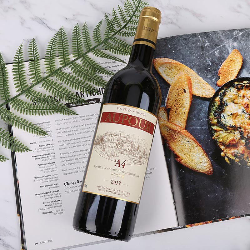 澳图红酒 法国原瓶进口a4赤霞珠干红葡萄酒 750ml - 天猫超市