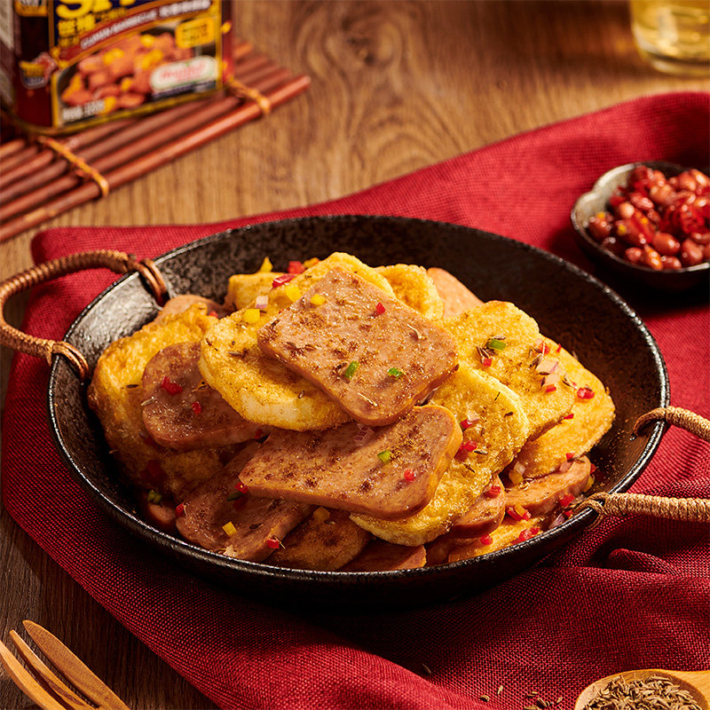 荷美尔spam世棒午餐罐头烧烤188g小包包装熟食肉制品