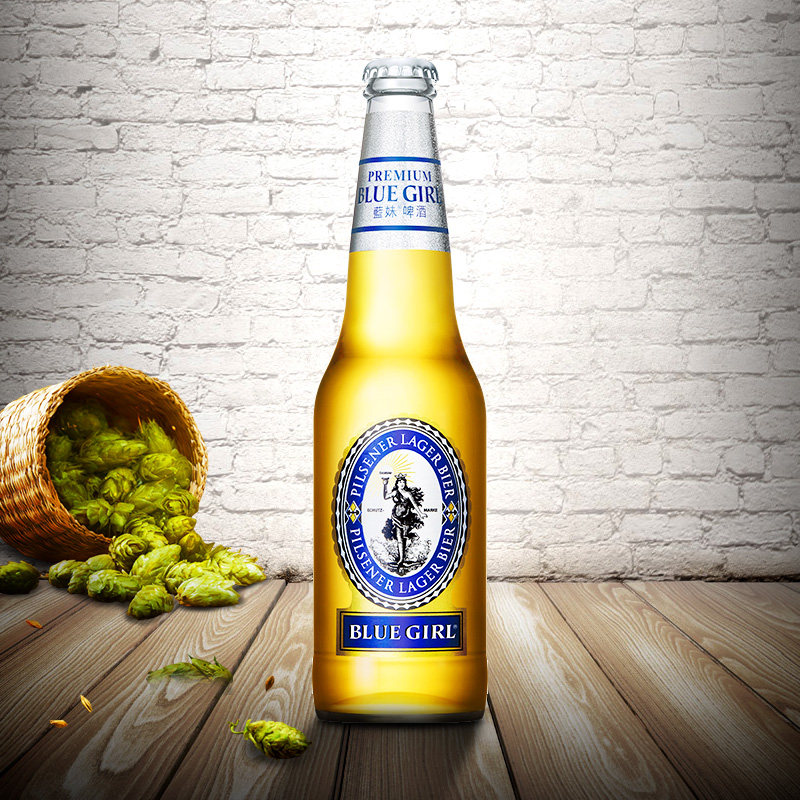 天猫超市蓝妹啤酒330ml24瓶