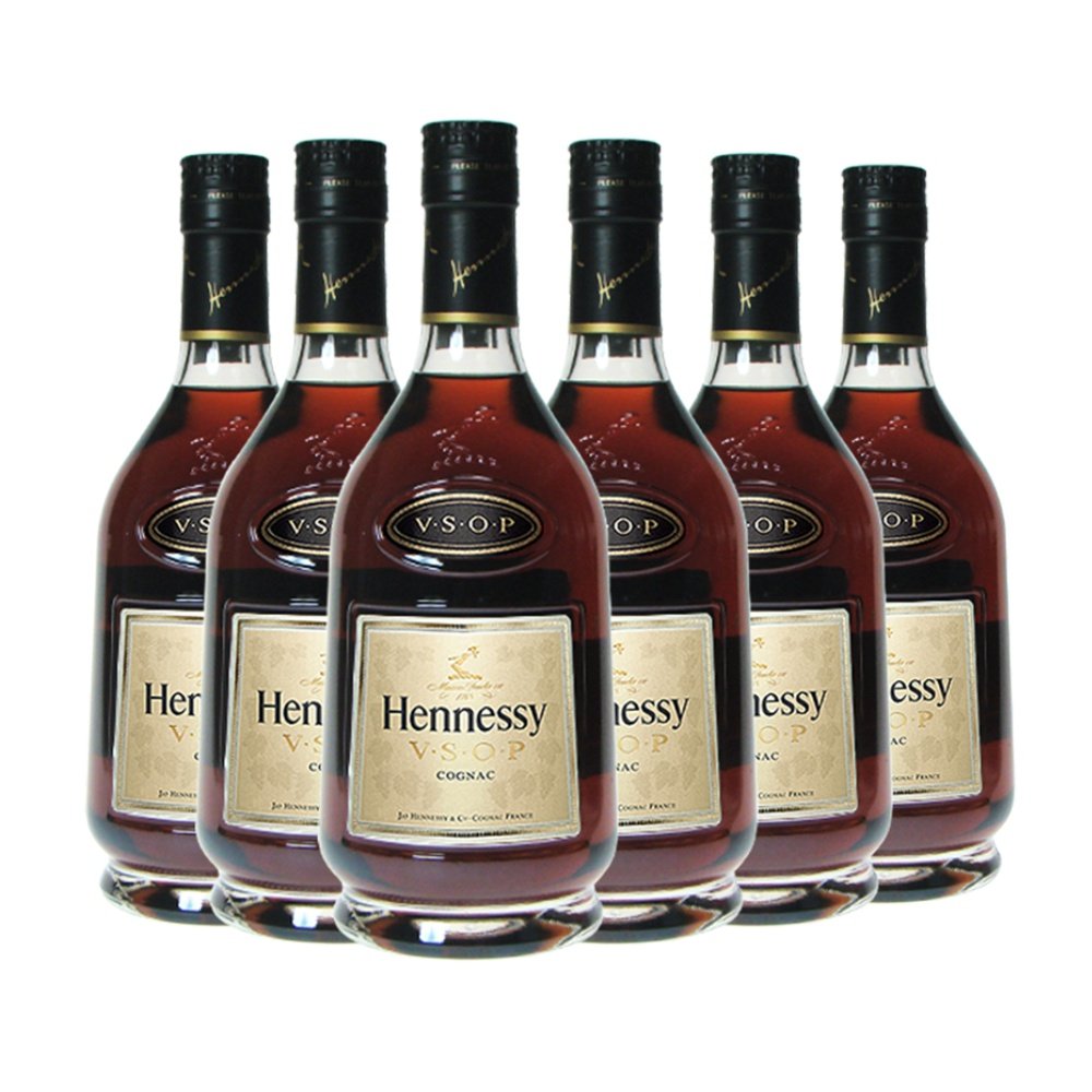 6支装轩尼诗vsop干邑白兰地法国进口洋酒hennessy白兰地