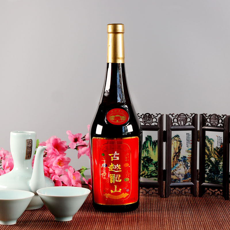 古越龙山十年陈酿700ml*1花雕酒绍兴酒单瓶老酒陈酒米酒厂家直供