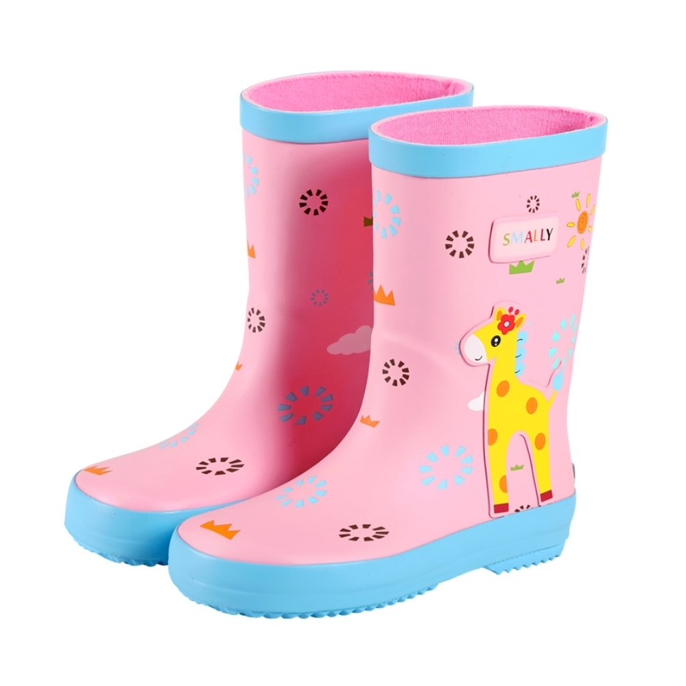 牧萌儿童雨鞋女童小孩防滑雨靴中大童水小学生雨靴