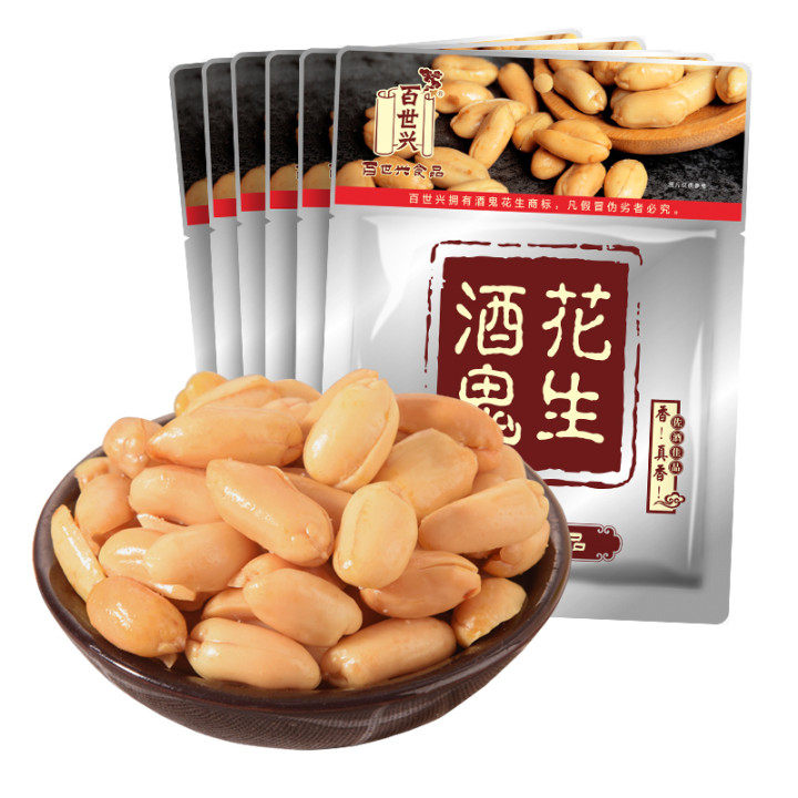 百世兴酒鬼花生原味92g坚果炒货休闲零食花生