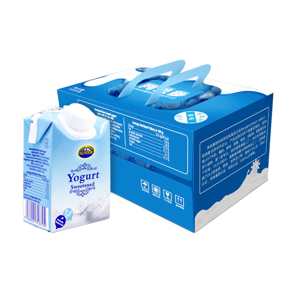 【进口】奥地利进口阿贝多原味酸奶200g*9 网红酸奶送女友