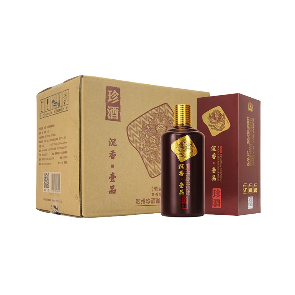 白酒珍酒整箱贵州香型沉香500ml53度紫金壹品国产白酒