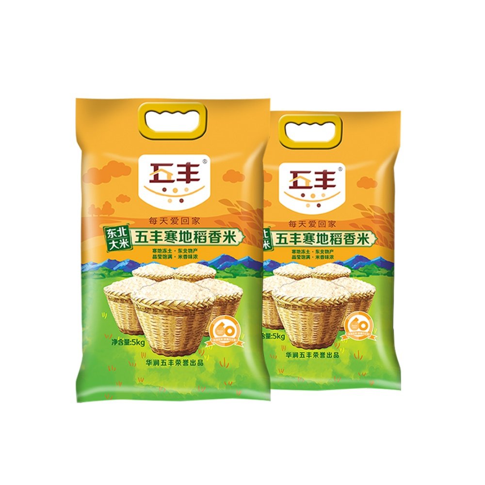 华润正宗20斤大米原粮优质东北2袋五丰5kg大米