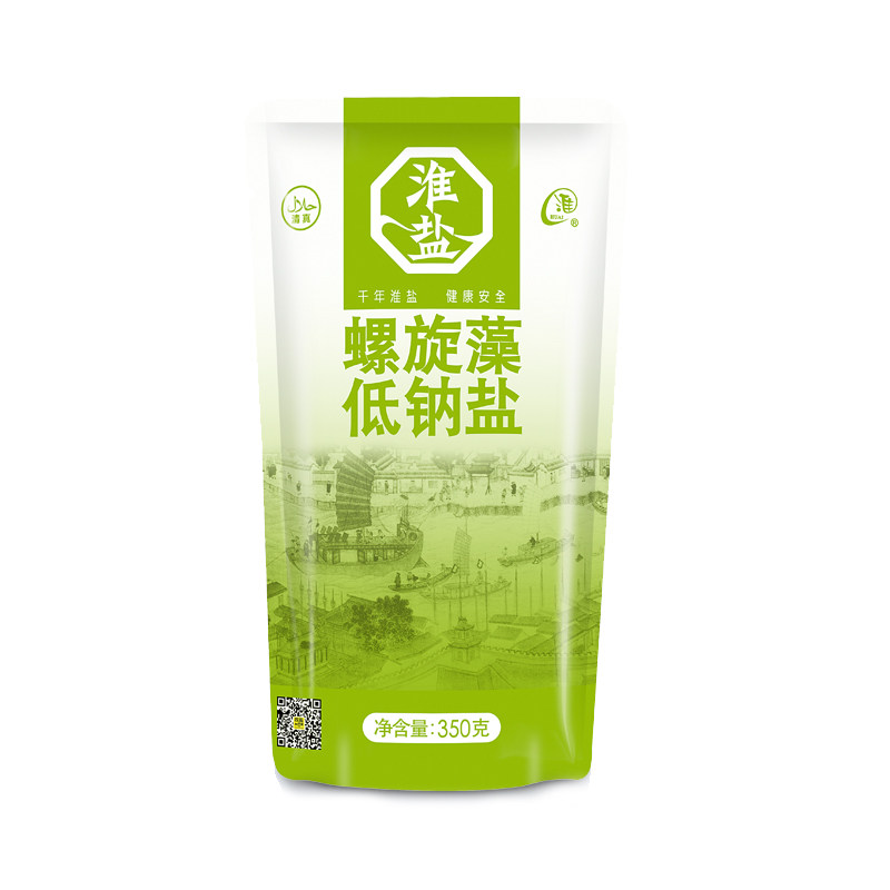 淮盐螺旋藻钠盐350g食盐苏盐精制盐其它调料