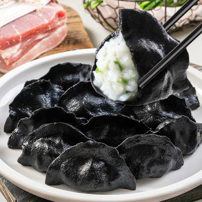 船歌鱼水饺墨鱼水饺460g*1袋24只蒸饺早餐速冻饺子煎饺 - 天猫超市 - 