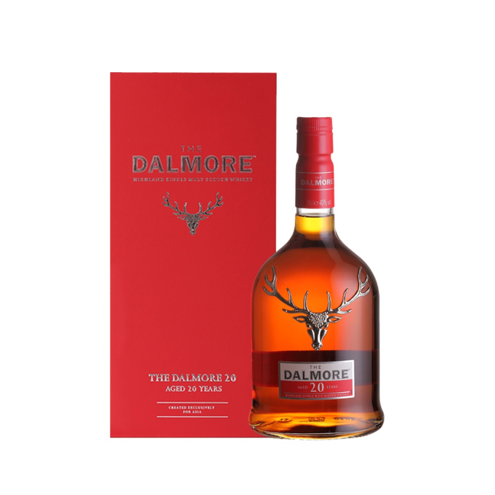 进口dalmore大摩20年苏格兰单一麦芽威士忌700ml威士忌