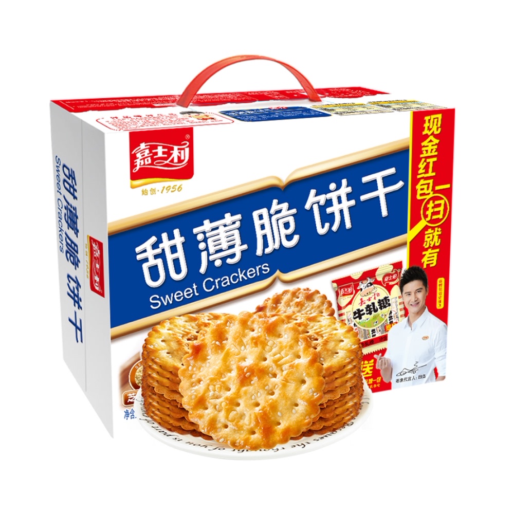 嘉士利经典甜薄脆芝麻饼800g