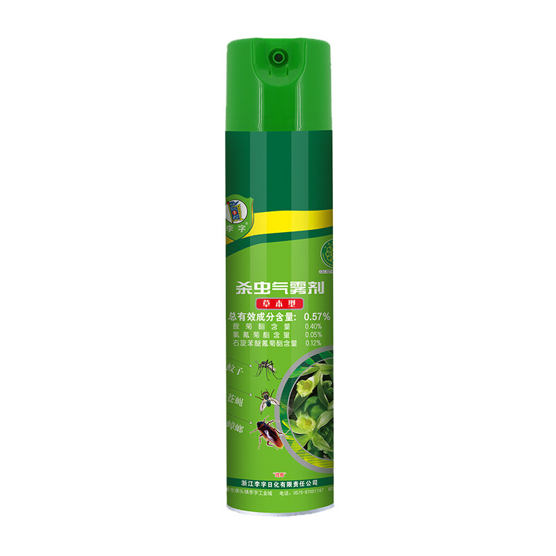 杀虫李字气雾剂草本型600ml新型配方驱蚊防蚊蚊香液