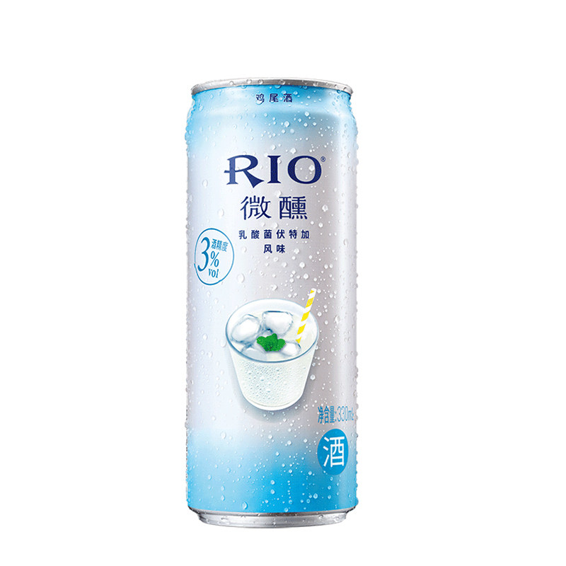 rio锐澳3度微醺乳酸菌口味330ml单罐果酒洋酒预调鸡尾酒