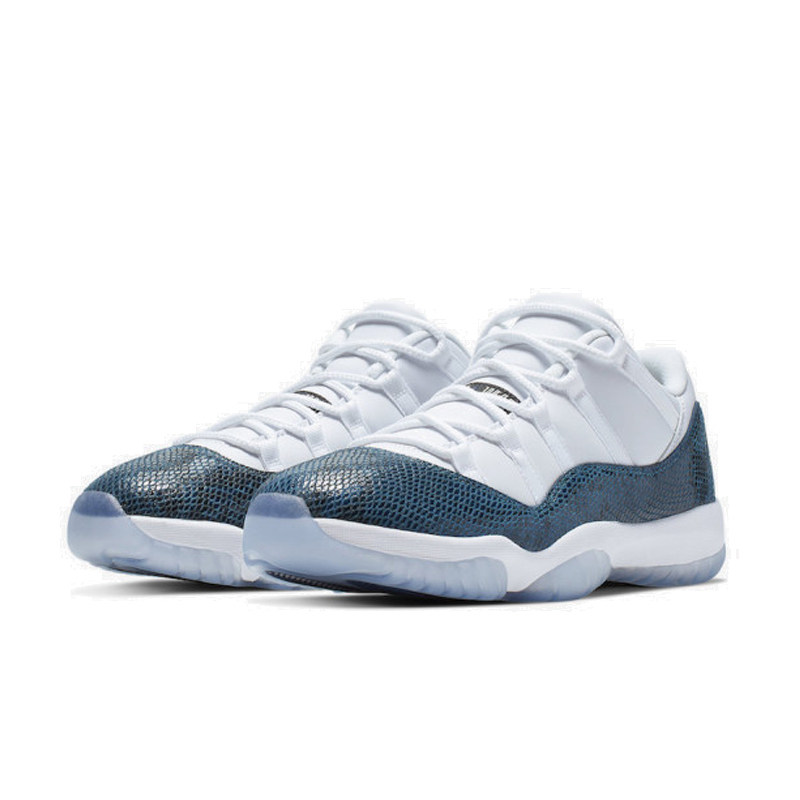 nike air jordan 11 retro low 蓝蛇爆裂纹男子篮球鞋 cd6846-102