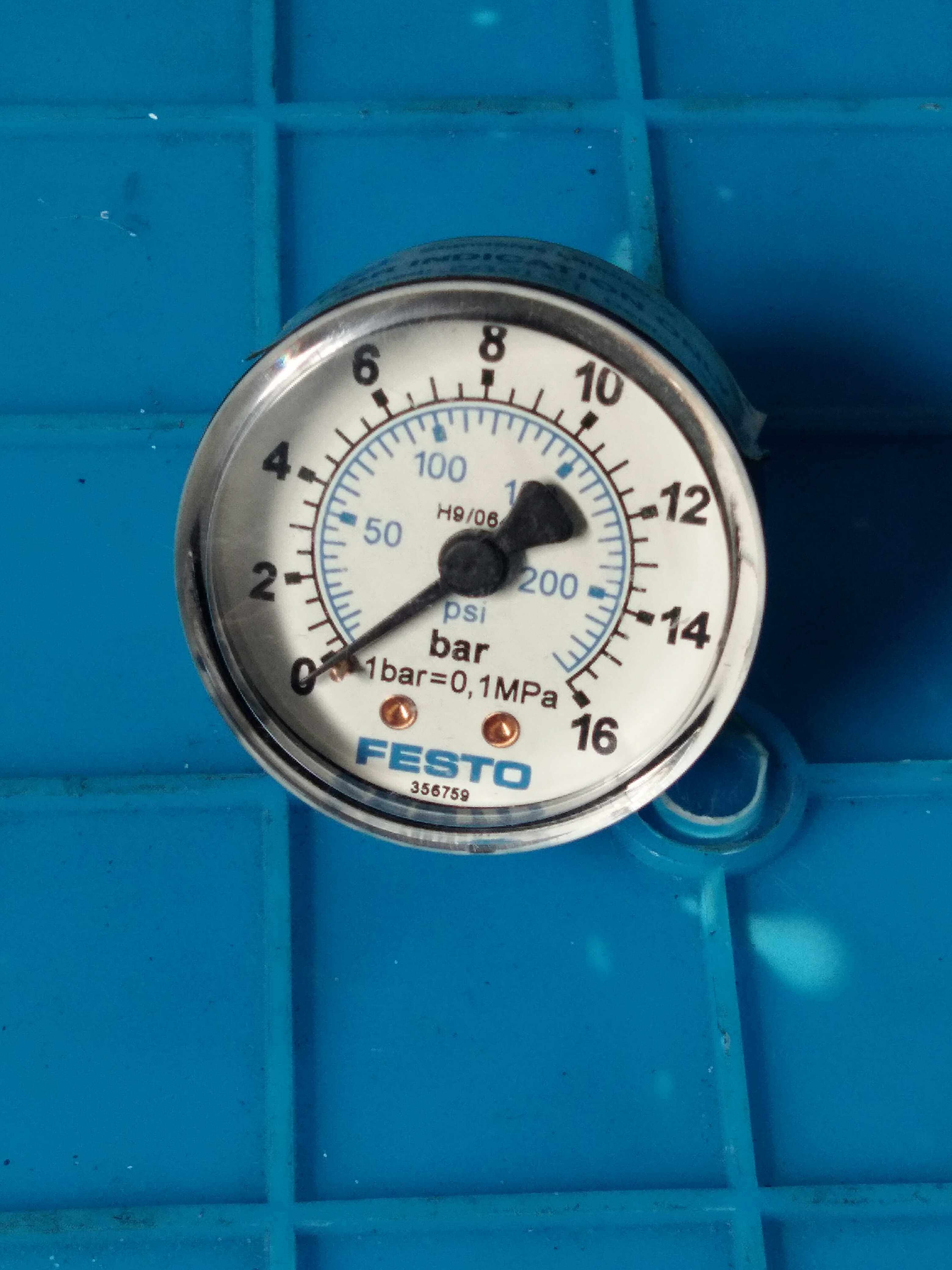 费斯托压力表16公斤空气压缩356759拆机机件气动元件
