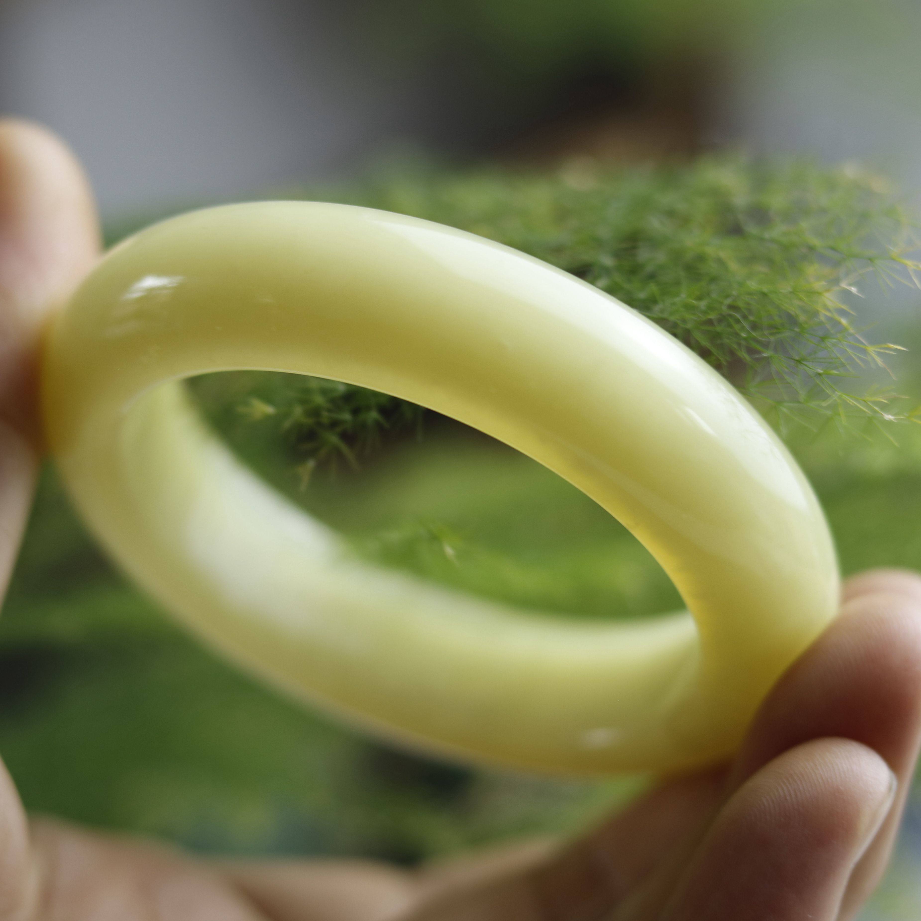 镯子女款花玉岫岩黄岫岩鸡油玉镯玉器岫玉珠宝手饰