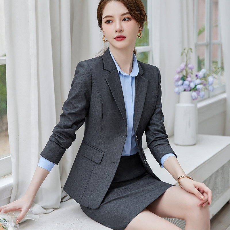 秋冬气质小西西装套装职业工服经理面试西服西装