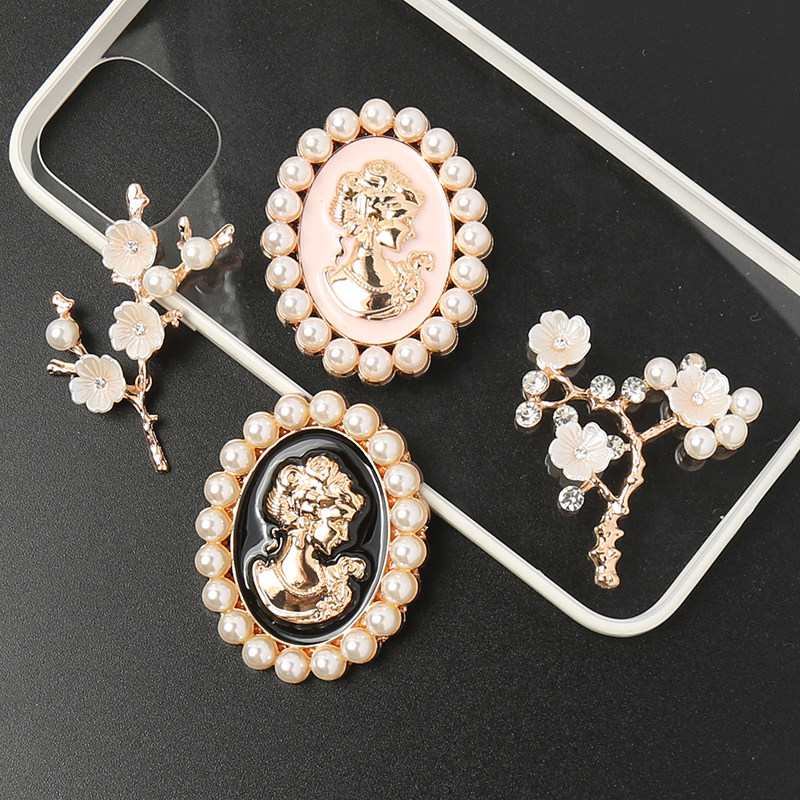 2021新款复古美人美人头头像饰品配件diy手工其他diy饰品配件