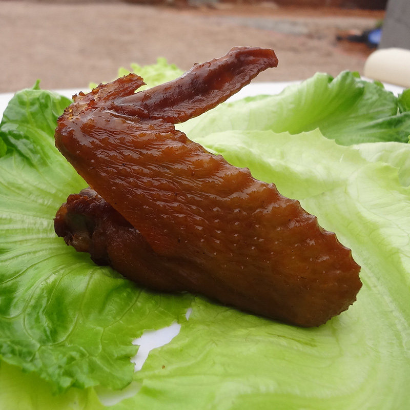 鸡翅客赞广东梅州客家特产香辣烤鸡油炸卤味鸡肉零食