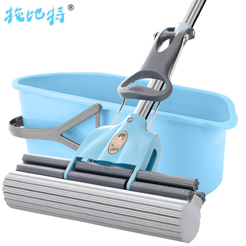 拖把海绵免手干湿两用托布家用多功能胶棉大号胶棉拖把