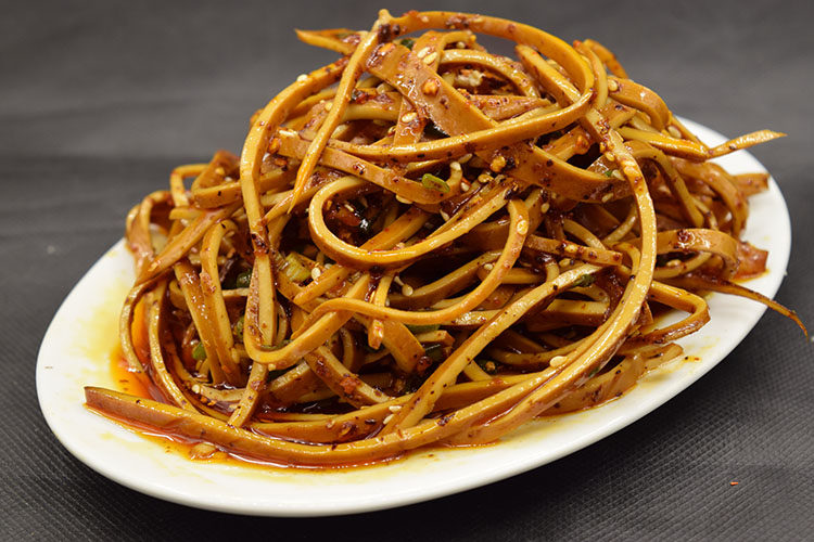 凉菜火锅食材岳池豆腐干串串新鲜牛皮豆干豆皮凉拌四川广安特产