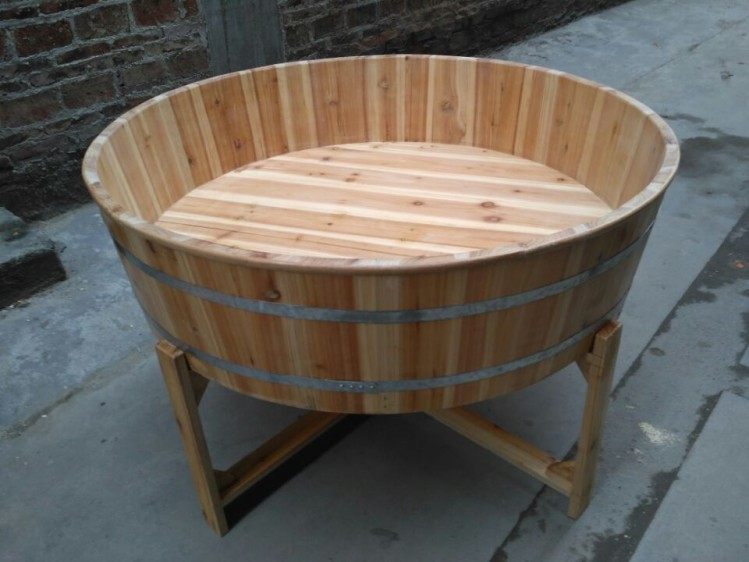 大木木桶木海养鱼金鱼盆儿儿童老人洗澡澡盆沐浴桶