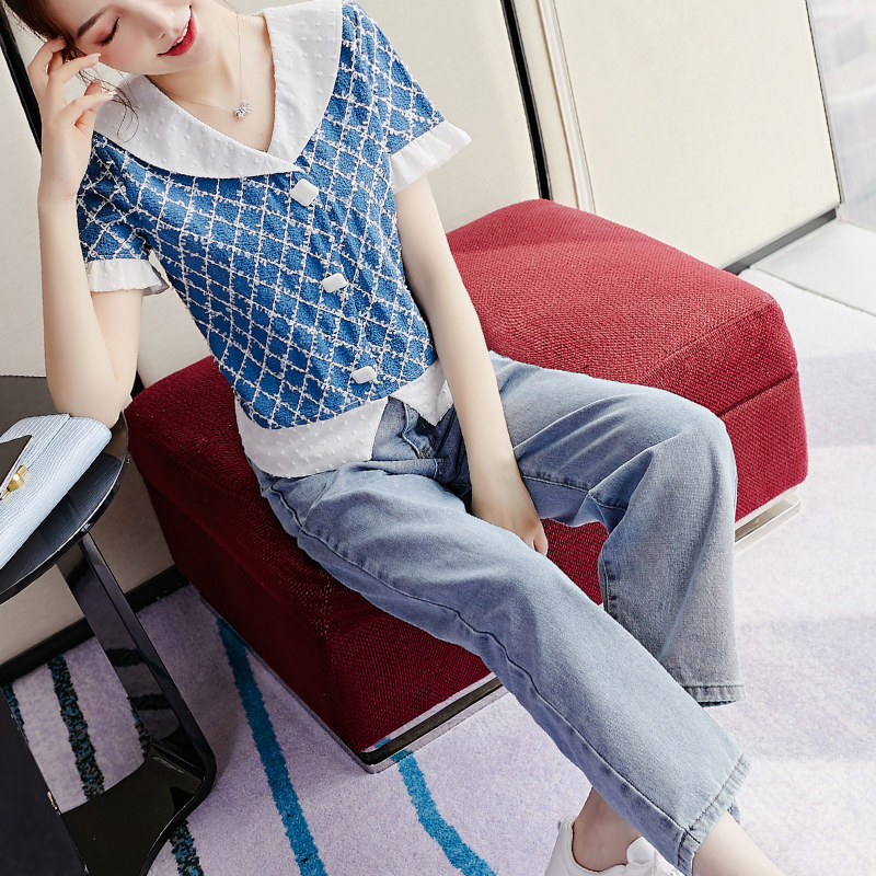 2021流行女装套装夏季时尚减龄洋气上衣搭配休闲运动套装