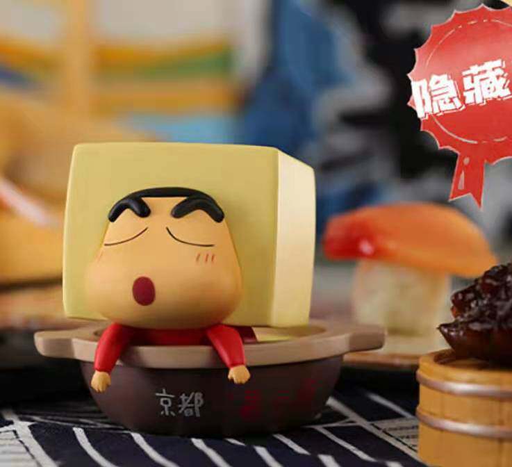 蜡笔小新盲盒食材系列正版公仔少女可爱礼物一套潮玩盲盒