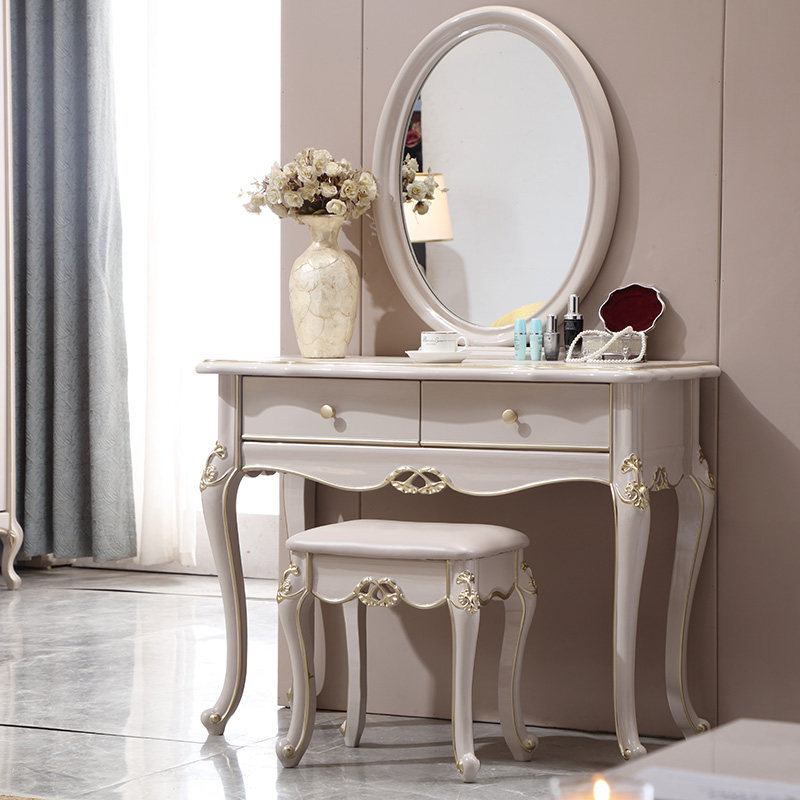 轻奢法丽莎家具欧式梳妆台卧室妆台化妆台法式小户梳妆台