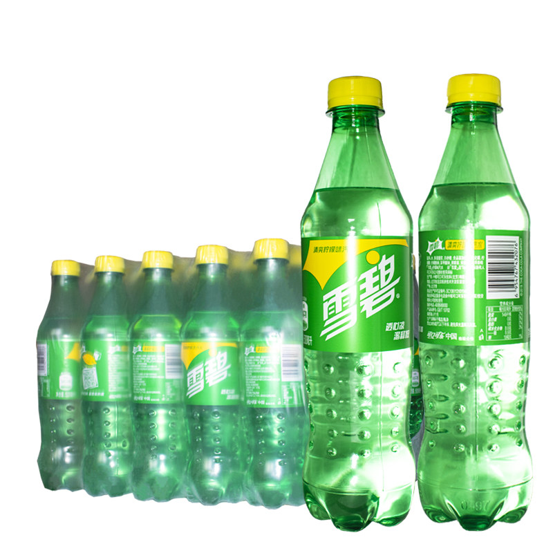 雪碧清爽柠檬汽水碳酸饮料500ml24瓶北京包邮碳酸饮料