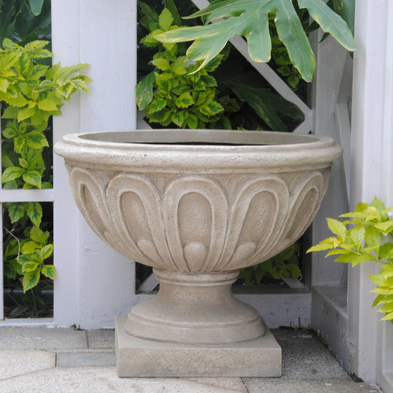 欧式花盆大口径玻璃钢户外庭院复古罗马创意别墅花盆