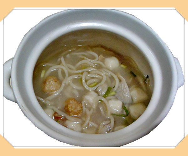 湖北新洲特产张店鱼面500g红薯薯粉捶鱼面条其它干货