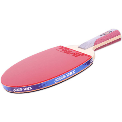 红双喜五5星乒乓球拍板双面狂飙3反胶直横拍单拍t5002/5006