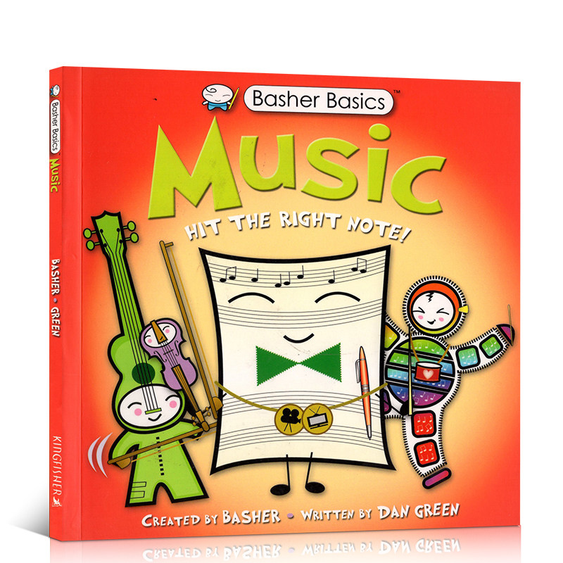 音乐有趣英文基本概念科学好玩绘本平装寓教于乐插画儿童读物原版书