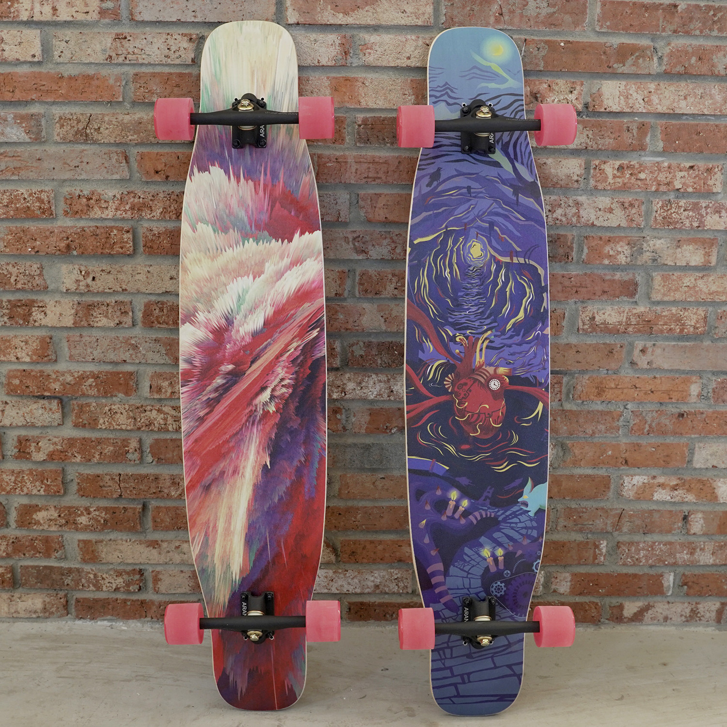 新款fis滑板心脏灵魂机器人长板专业舞板平花滑板