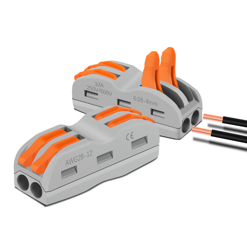 快速电线连接器2位万能接线端子线器对接端子ch2接线端子