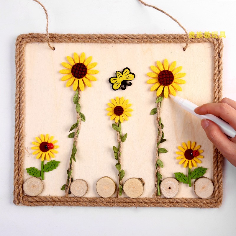 幼儿园环创材料装饰吊饰森系田园教室成品手工空中吊饰