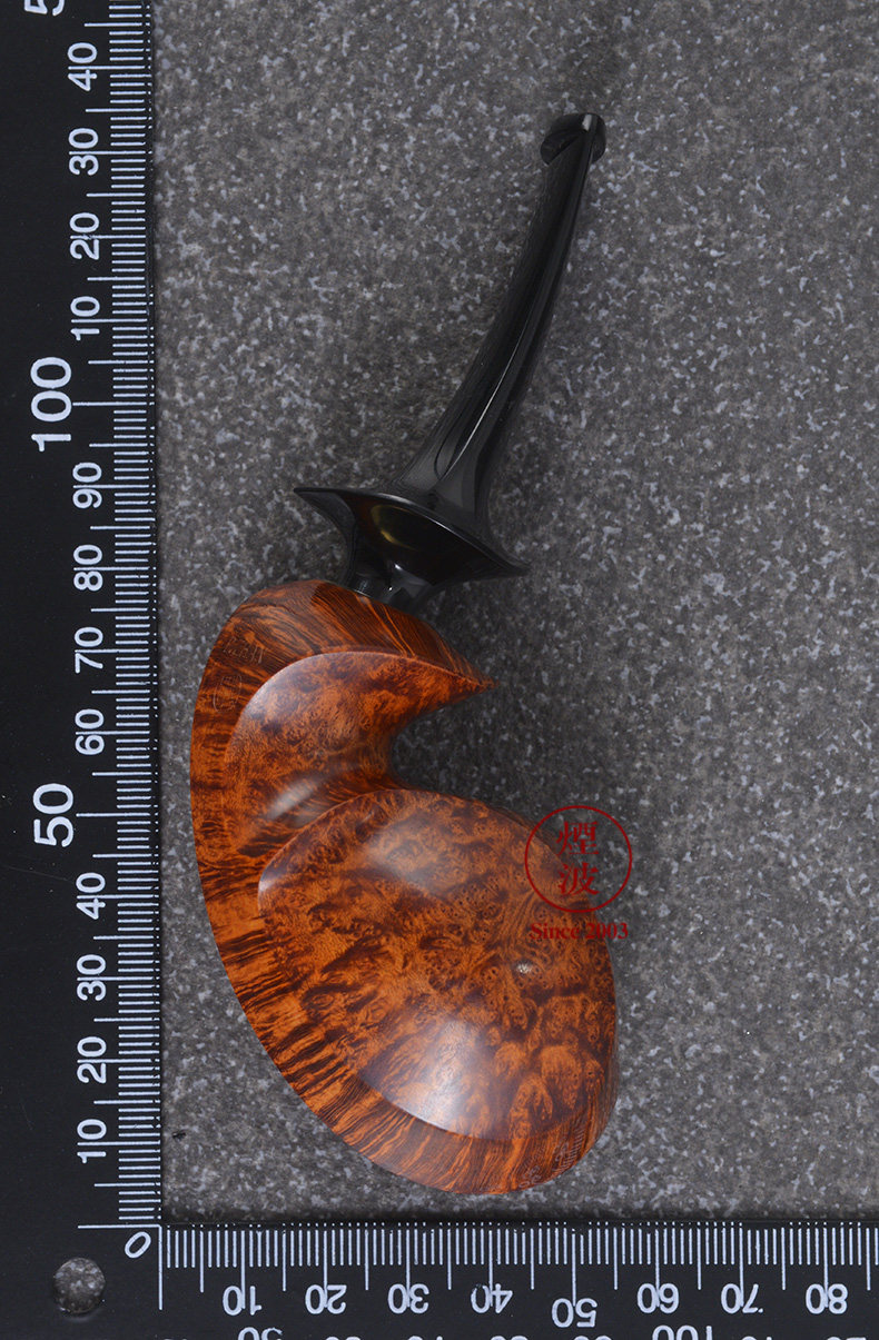 中国 战平 自由式 河豚 blowfish 光面 手工制 石楠木 烟斗 烟具