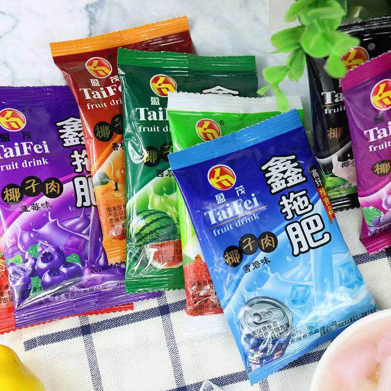 拖肥果肉怀旧果冻鑫新拖肥粒小时候味道果冻
