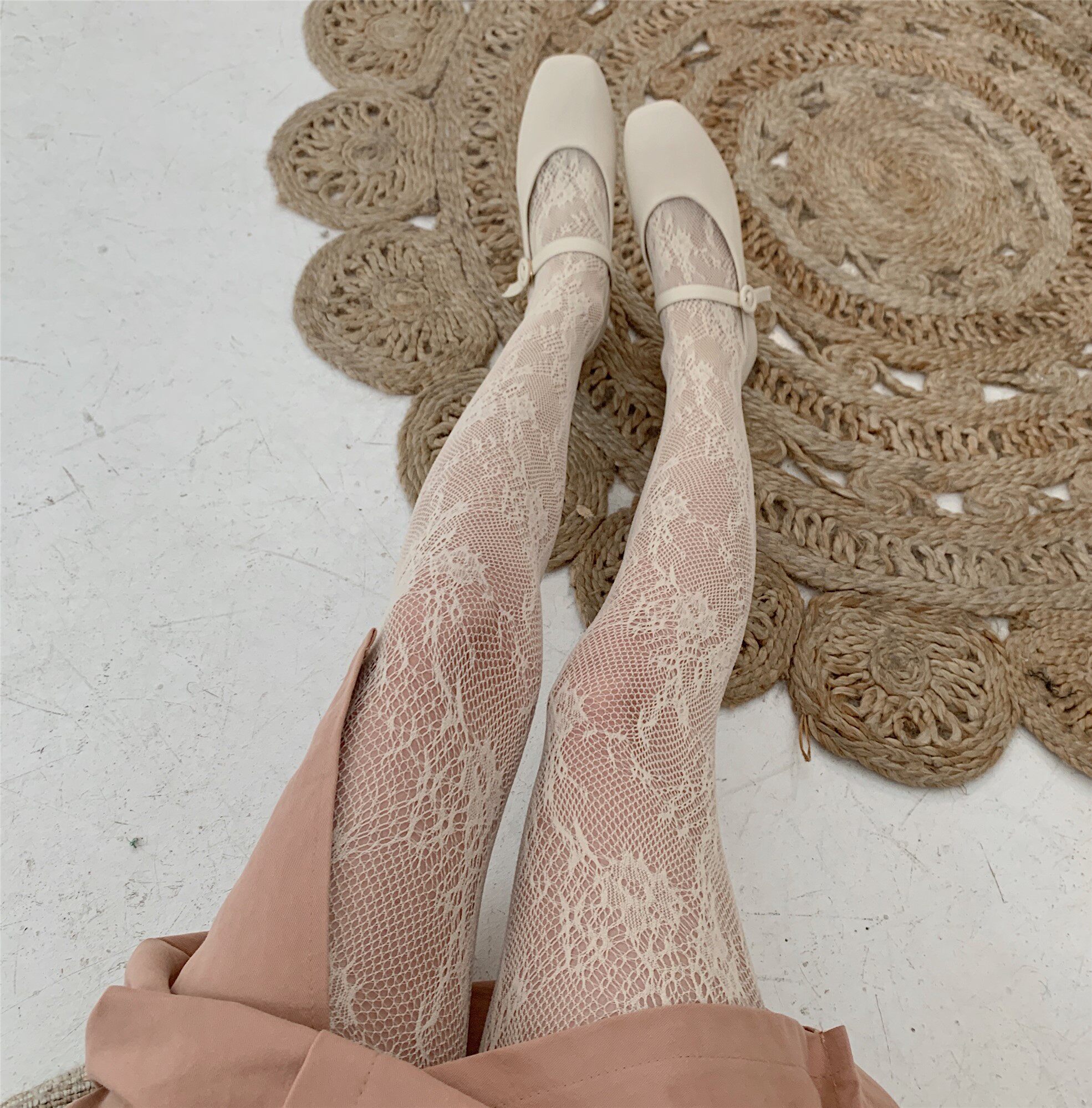 【dear yn】花仙子般美腻少女蕾丝连裤袜夏季薄款隐形丝袜