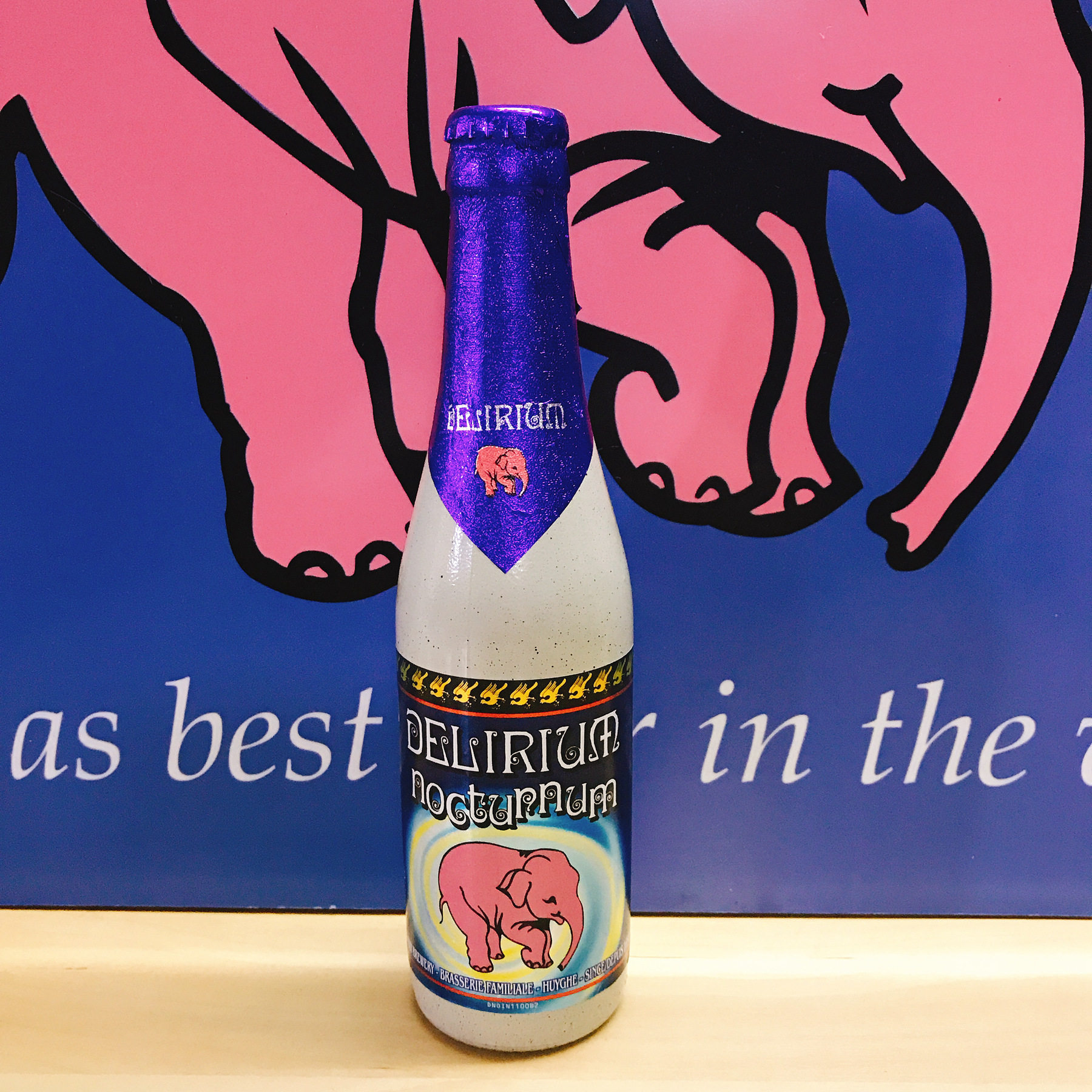 比利时深色烈性艾尔 delirium 深粉象啤酒/迪力黑啤 330ml