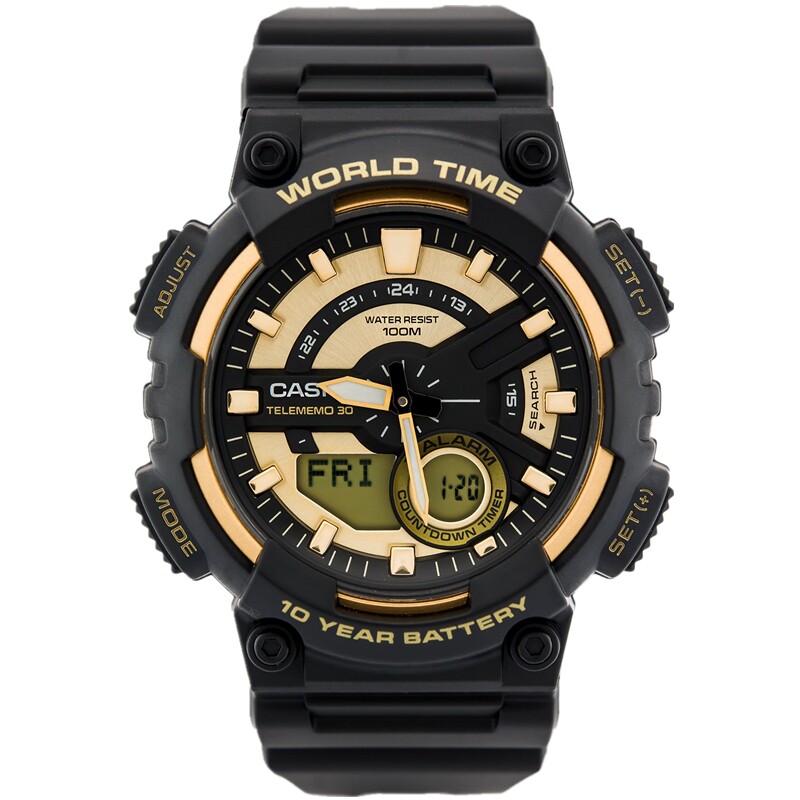 casio嘻哈潮人学生运动手表男aeq-110bw-9a/100w-1a/1a2/1b/2a/3a-mc