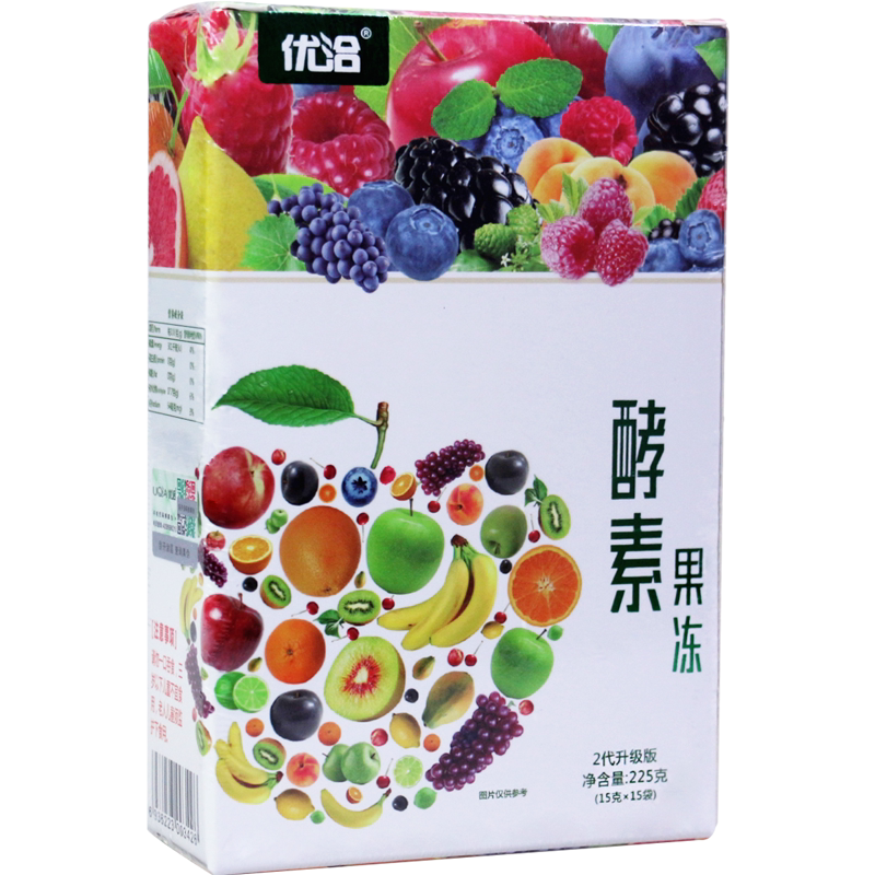 果冻优洽酵素素果凝胶果味果蔬225g正品酵素