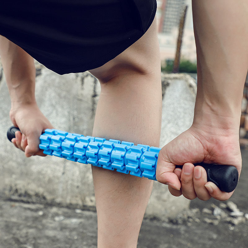 瘦腿滚轮腿部运动按摩棒筋训练器多功能齿轮健身弹力棒