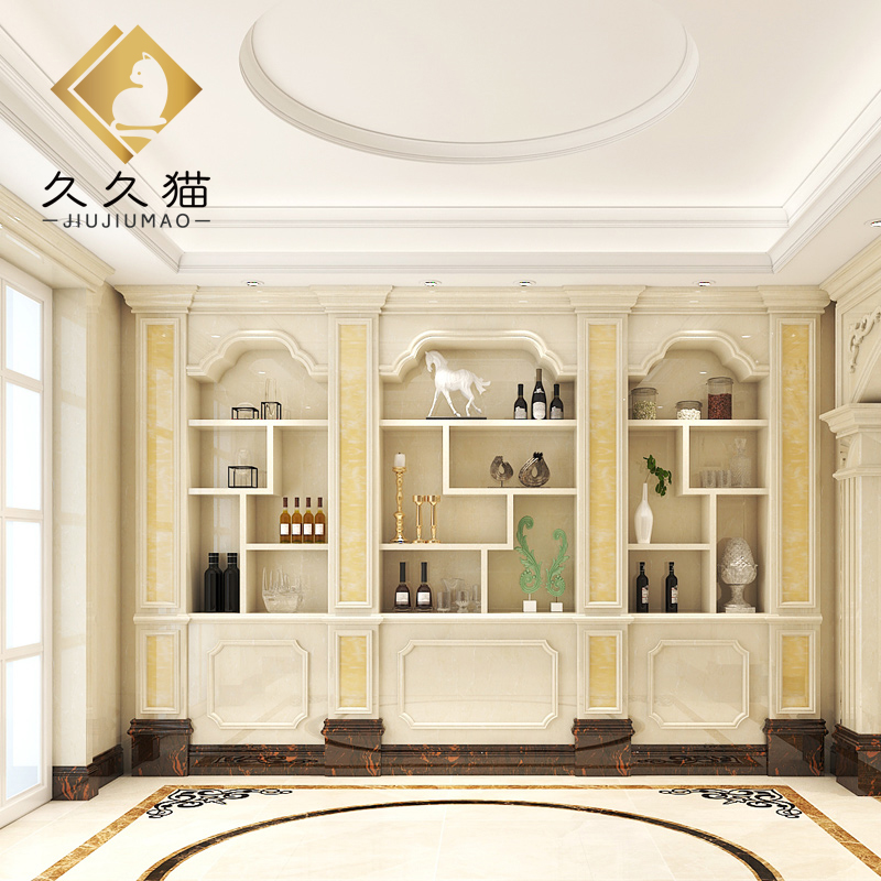 酒柜别墅垭口大理石门洞岗石罗马柱门套石材装饰瓷砖