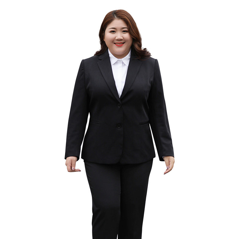 200斤大码西装套装胖人职业装两件件套正装西服西装