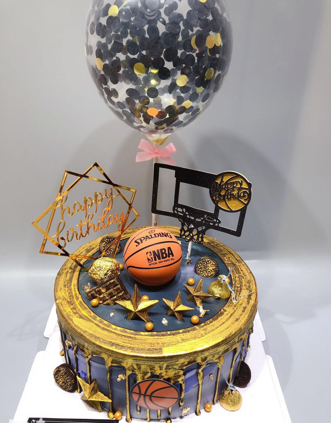 创意定制nba灌篮高手篮球生日蛋糕天津北京西安太原新鲜