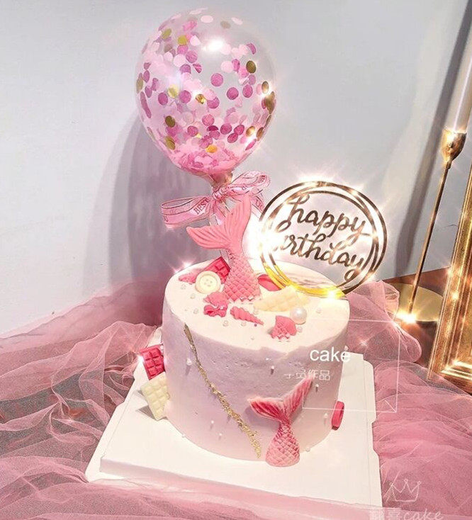 ins网红鱼尾生日蛋糕女友沈阳大连吉林哈尔滨长春新鲜蛋糕