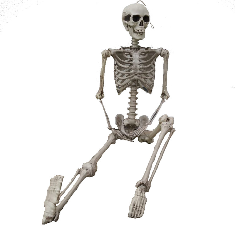 骷髅骨架摆件万圣节吊鬼恐怖装饰人体干尸搞怪创意