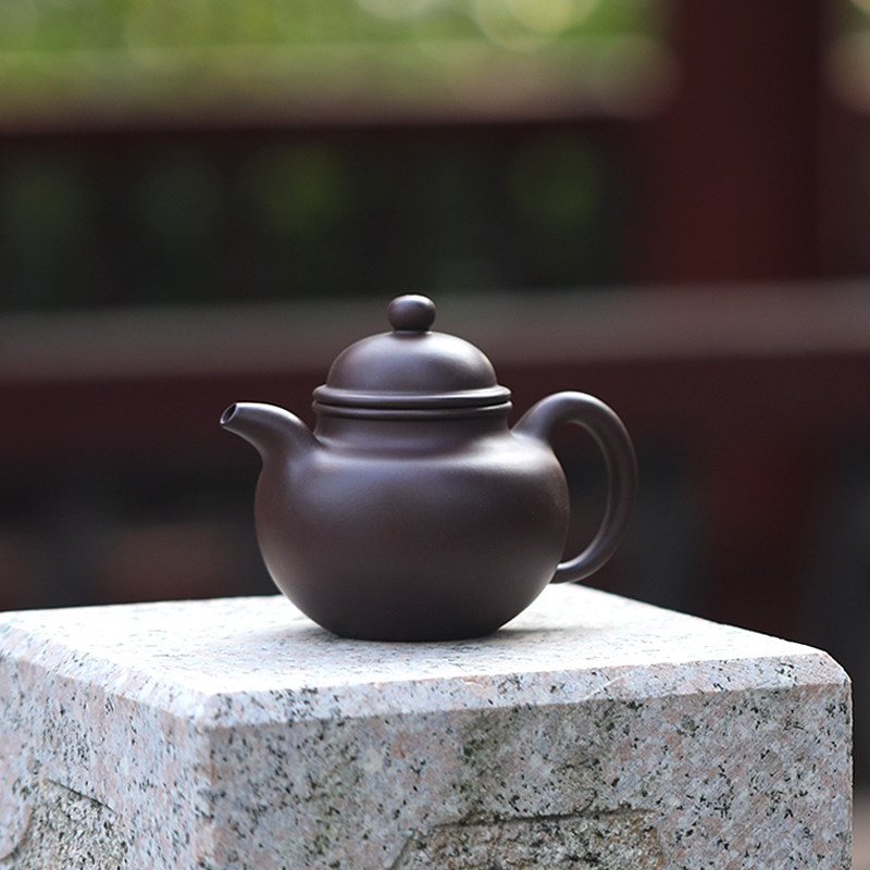 云雅中式复古宜兴宜兴紫砂紫砂壶手工紫泥掇球250ml茶壶